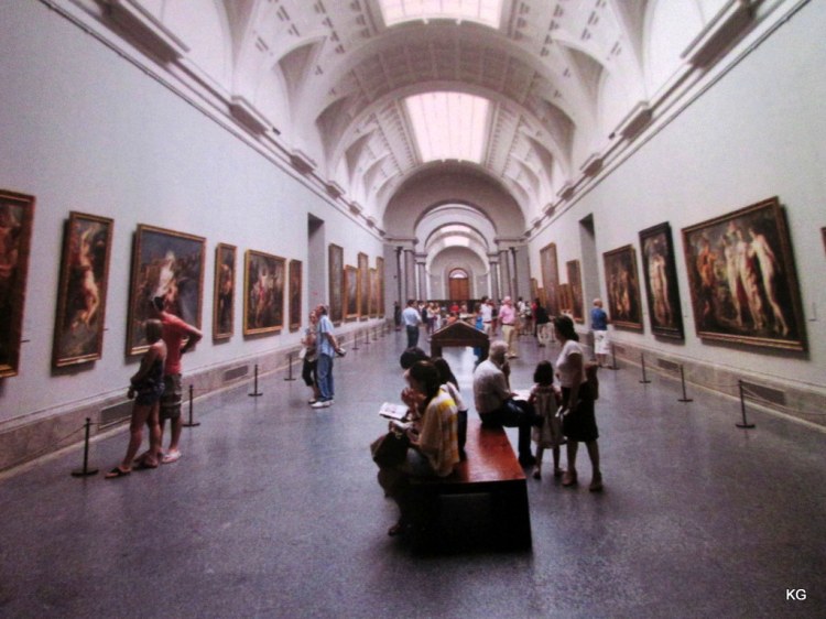 Inside the Museo del Prado from the guide book